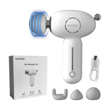 DRS-8120D Mini Massage Gun - Deep Tissue Percussion Massager With Heating Function, 5 Speed Levels, Portable Muscle Relaxation For Athletes & Recovery, USB Rechargeable