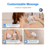 DRS-8120D Mini Massage Gun - Deep Tissue Percussion Massager With Heating Function, 5 Speed Levels, Portable Muscle Relaxation For Athletes & Recovery, USB Rechargeable